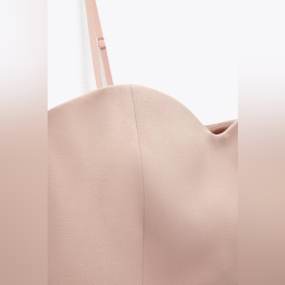 Zara removable strap sweetheart neck spaghetti strap top - Picture 3 of 6
